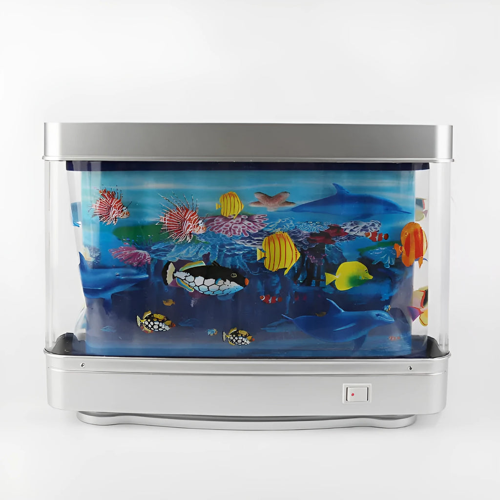 LED aquarium night light, 5W animal-shaped fish decoration lamp, 30cm x 7cm x 23cm