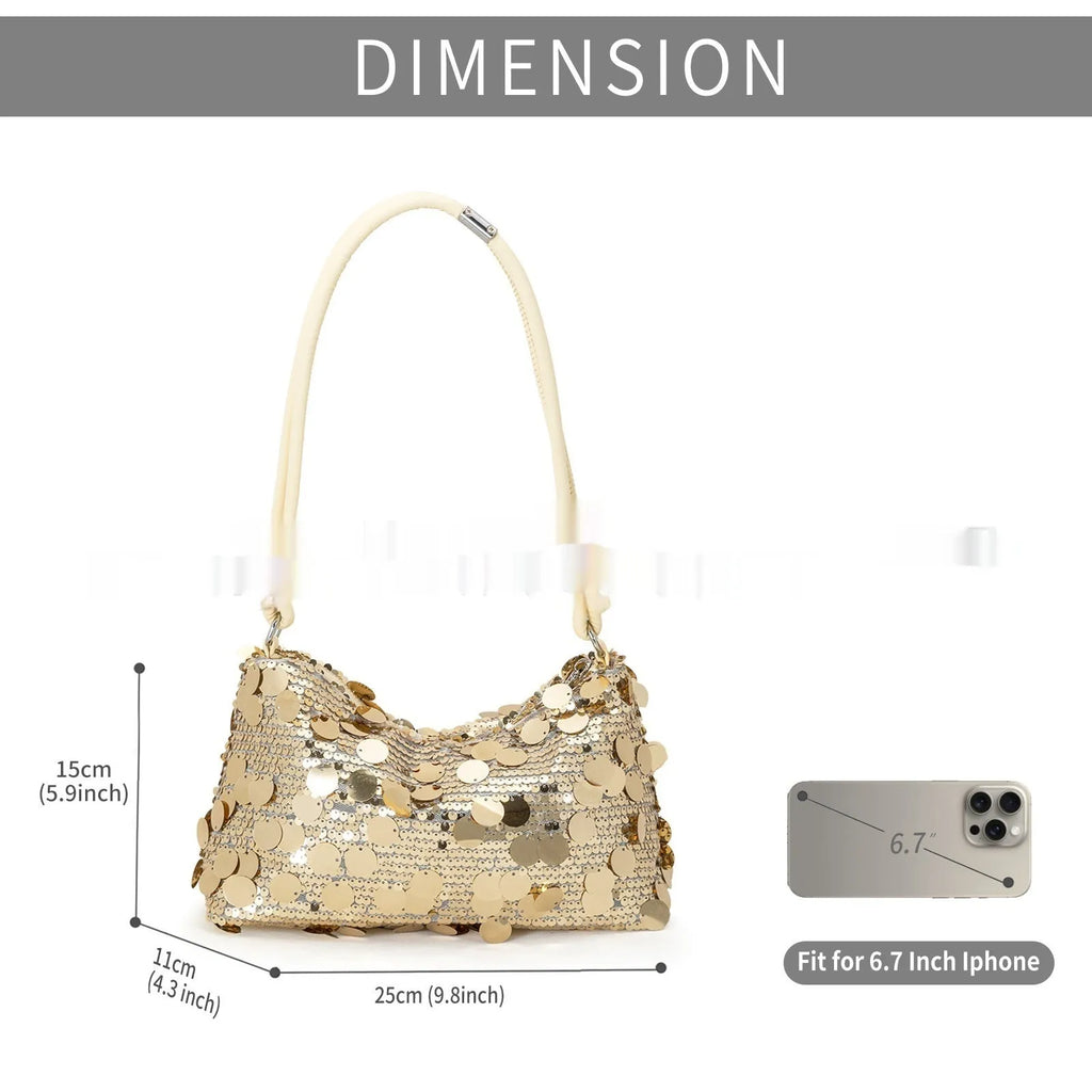Women's black polyester underarm crossbody bag with sandwich pocket design and sewing thread detailing