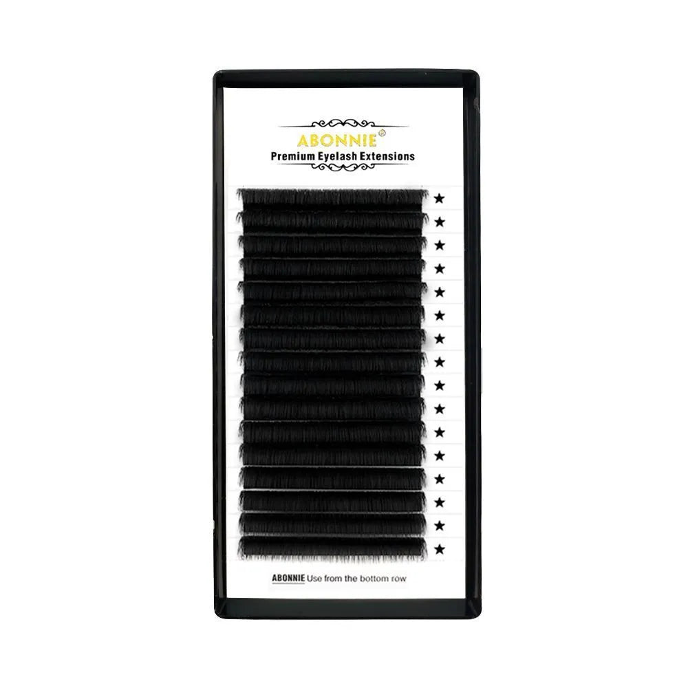 16-row dense false eyelashes in mink hair with matte round wool construction