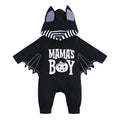 Baby cotton batwing sleeve jumpsuit neutral unisex hooded romper autumn Halloween