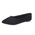 Women's leopard print flat pumps with a pointed toe, low heel, and cotton upper on a rubber sole.