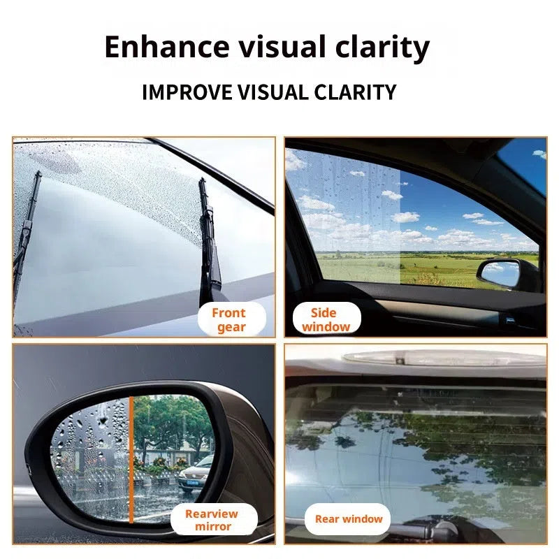 Heavy-duty car glass degreasing cleaning paste for removing oil film and road grime on a windscreen