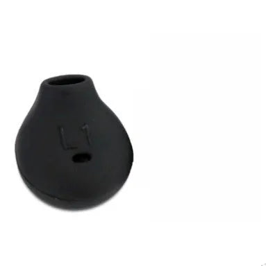 Black and white silicone earphone sleeves for Samsung Galaxy S6 Edge models G9200 G9250 G920A