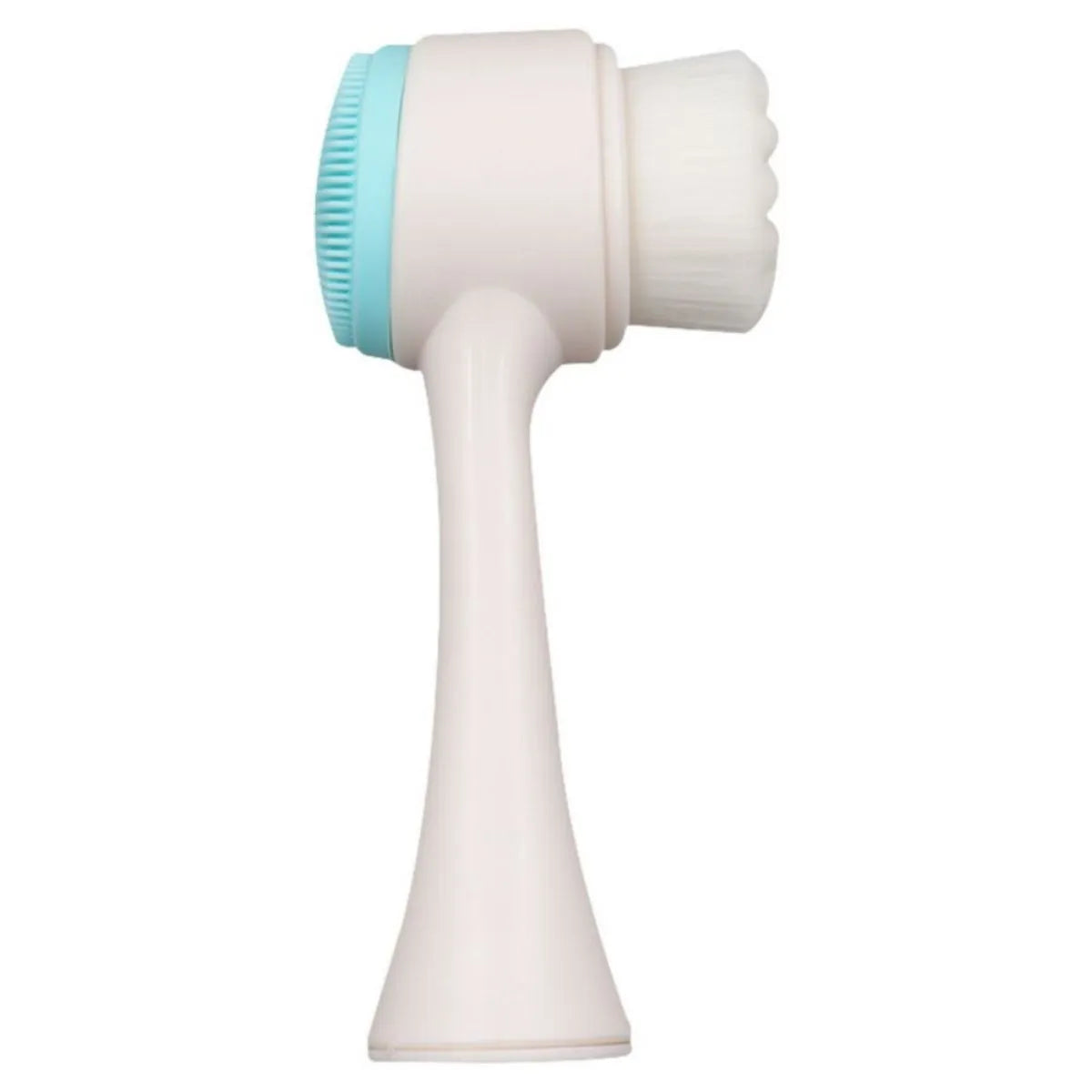 Blue and pink nylon bristle pet paw brushes for dog and cat grooming.