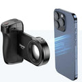 Portable MagSafe magnetic Bluetooth camera grip with fill light, 127x96x45mm, ABS silicone PCBA acrylic