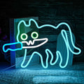 Neon cat pet shop sign 43 x 31.5 cm, 10W IP42 luminous wall light for INS decoration and advertising