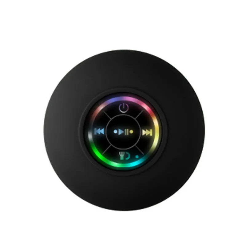 BTS07 large suction cup waterproof Bluetooth speaker with LED light in multiple colour options.