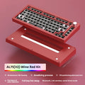 Heiji Snake aluminium mechanical keyboard kit with key puller and USB receiver on a desk
