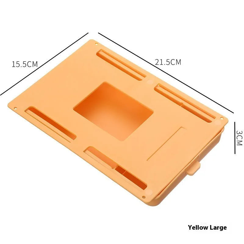 Plastic storage box with lid and internal grid divider in choice of colours