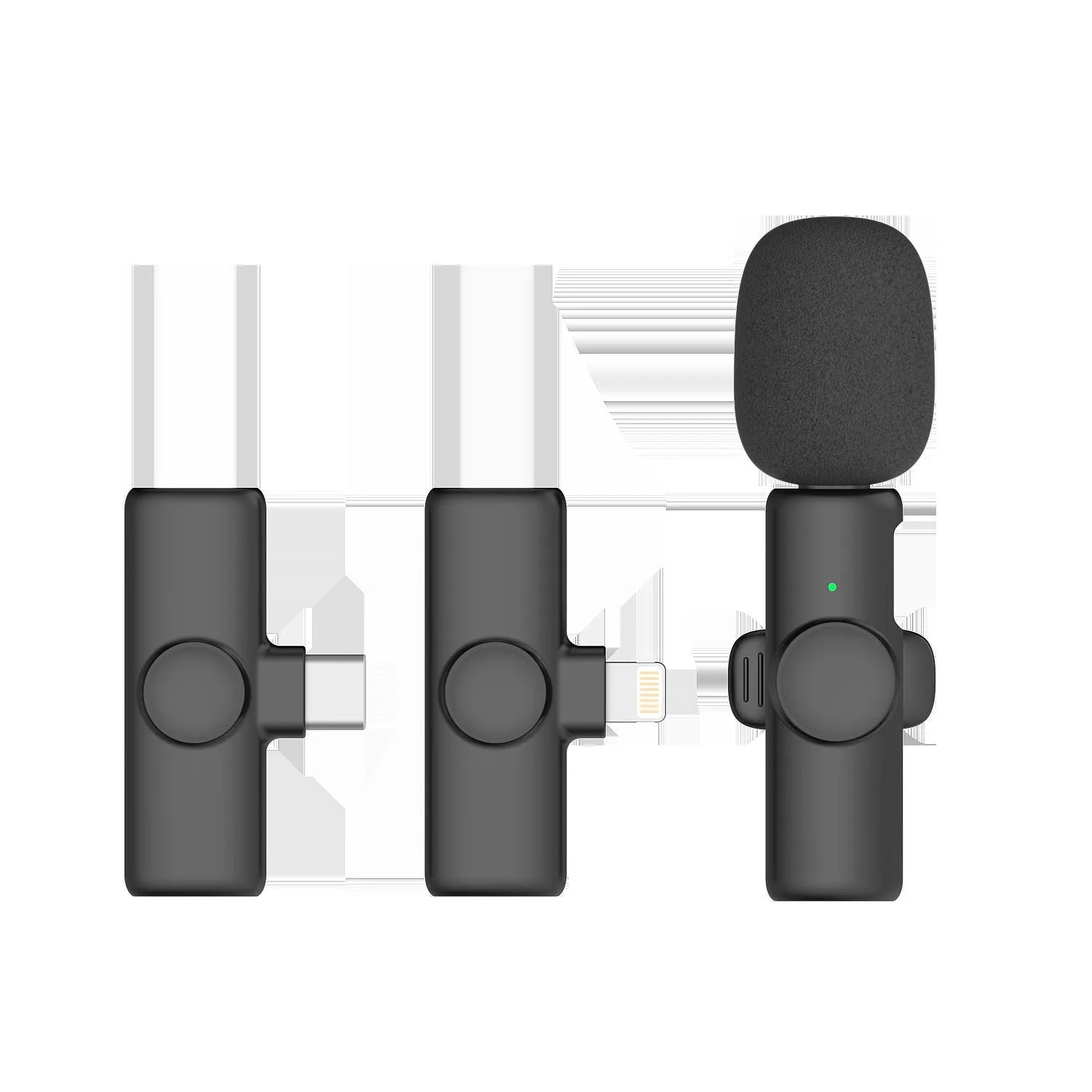 2.4GHz wireless microphone live sound card with 20 metre range and noise reduction sponge