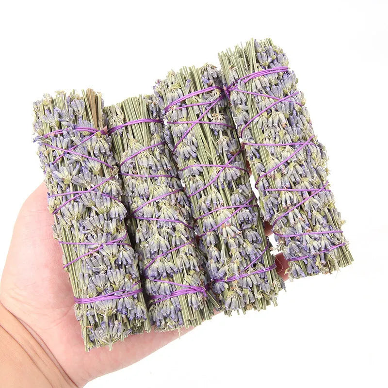 Lavender natural dried flower aromatherapy stick measuring 4 inches for room fragrance