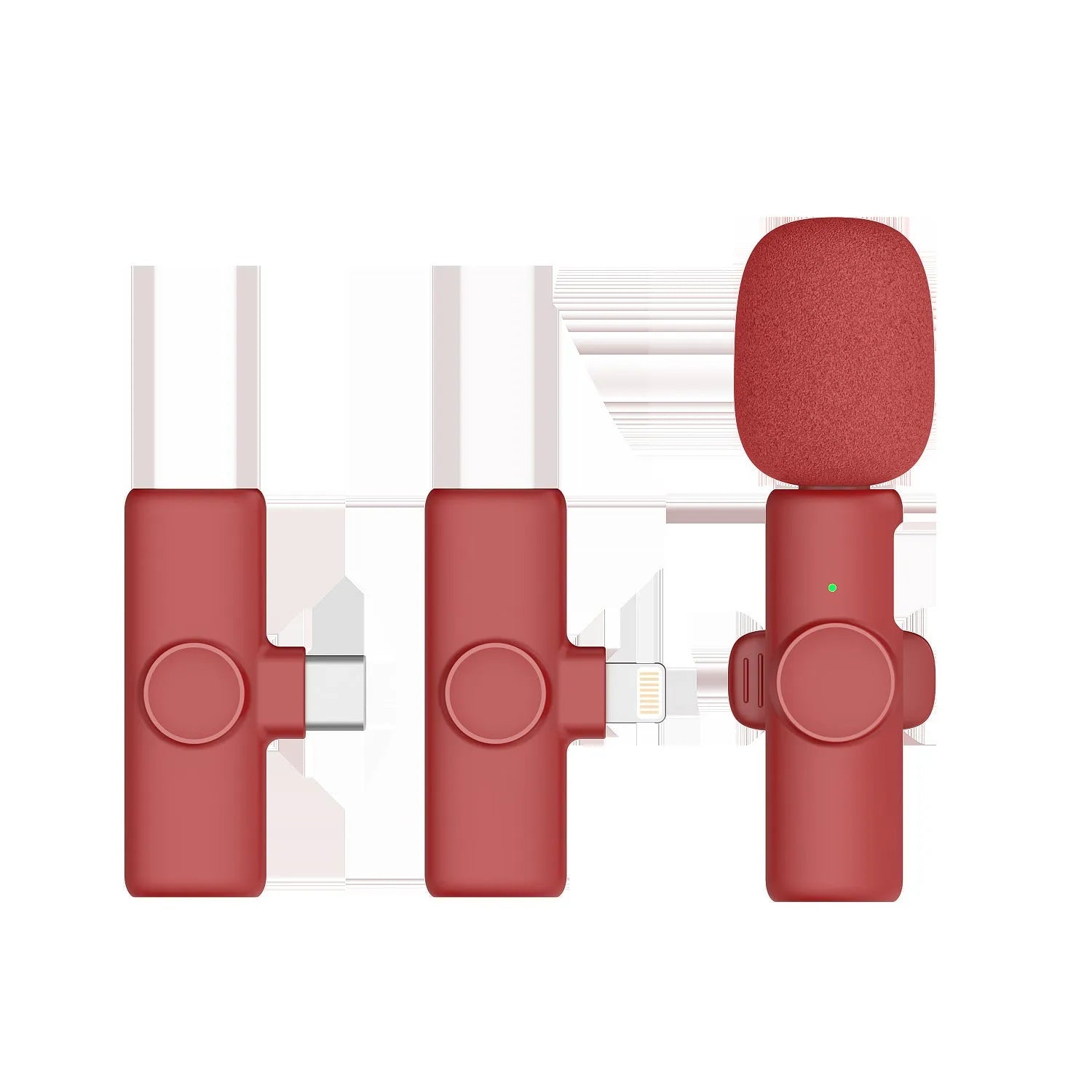 2.4GHz wireless microphone live sound card with 20 metre range and noise reduction sponge
