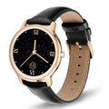 Women's Bluetooth smart watch with 1.3 inch screen and stainless steel wristband in rose or silver colours