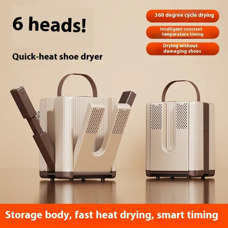 150W intelligent timing shoe dryer with EU plug for home use, 220V electric footwear dryer