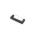 Stainless steel square pipe cabinet door handle with wire drawing finish