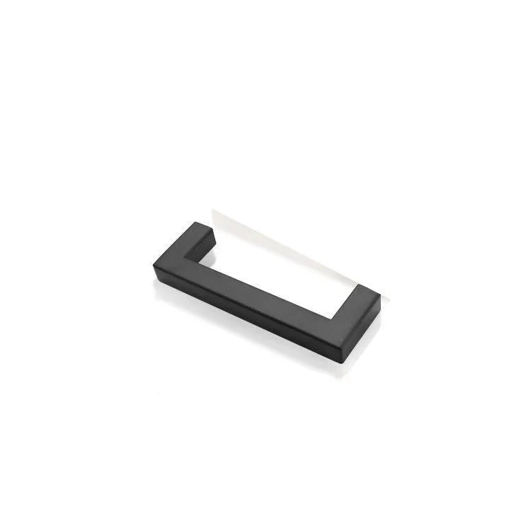 Stainless steel square pipe cabinet door handle with wire drawing finish