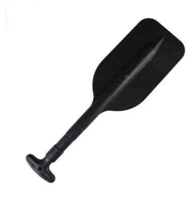 Retractable paddle in yellow with telescoping aluminium alloy shaft and PVC blade for inflatable boats
