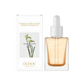 30ml bottle of brightening and firming facial oil with tuberose and vitamin E.