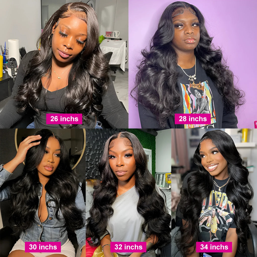 Black synthetic front lace long curly wig with side bangs, density 180, length 22 inch, on display