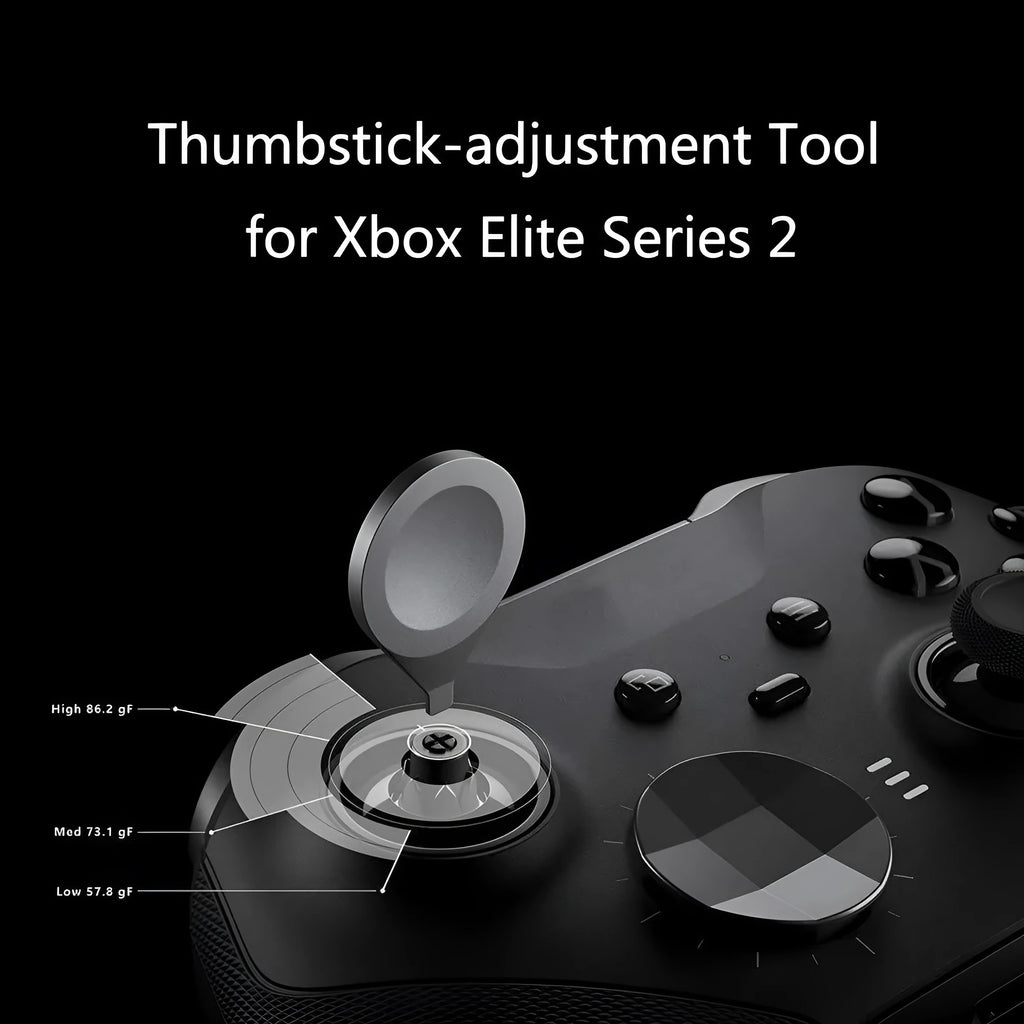 Xbox Elite 2 controller metal rocker thumbsticks and cross key replacement kit in blue with tools and storage bag