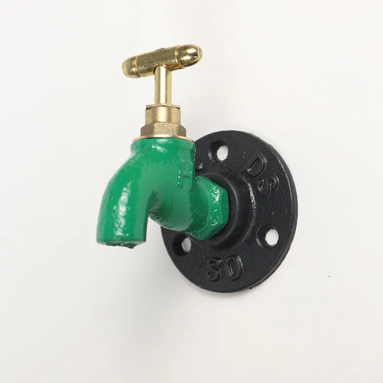 Water pipe style metal towel rack hook wall mounted with polished finish