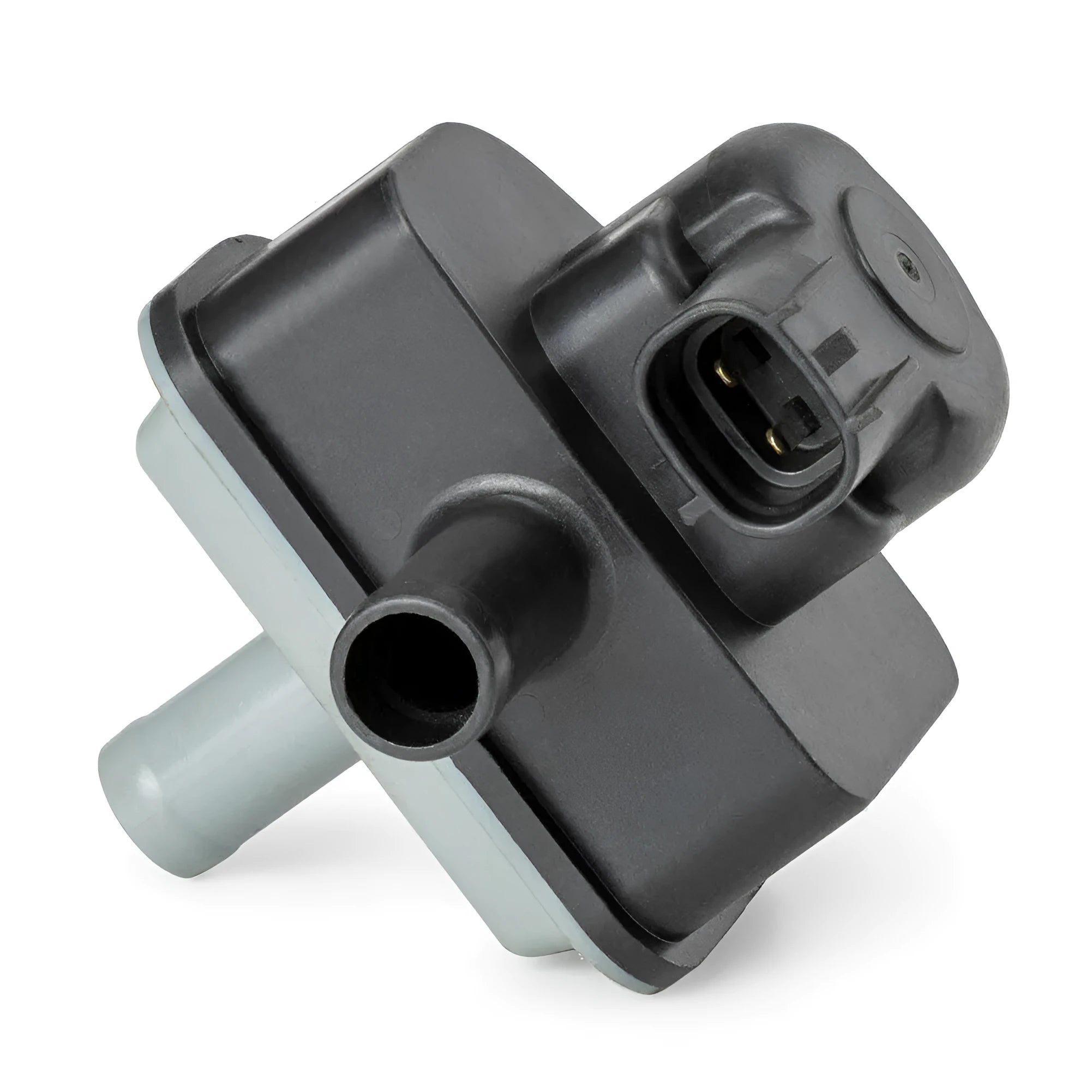 Black Toyota vacuum solenoid valve with model number 90910-12283 visible