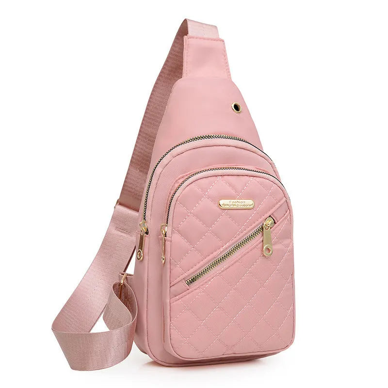 Oxford cloth crossbody chest bag with breathable design available in multiple colour styles