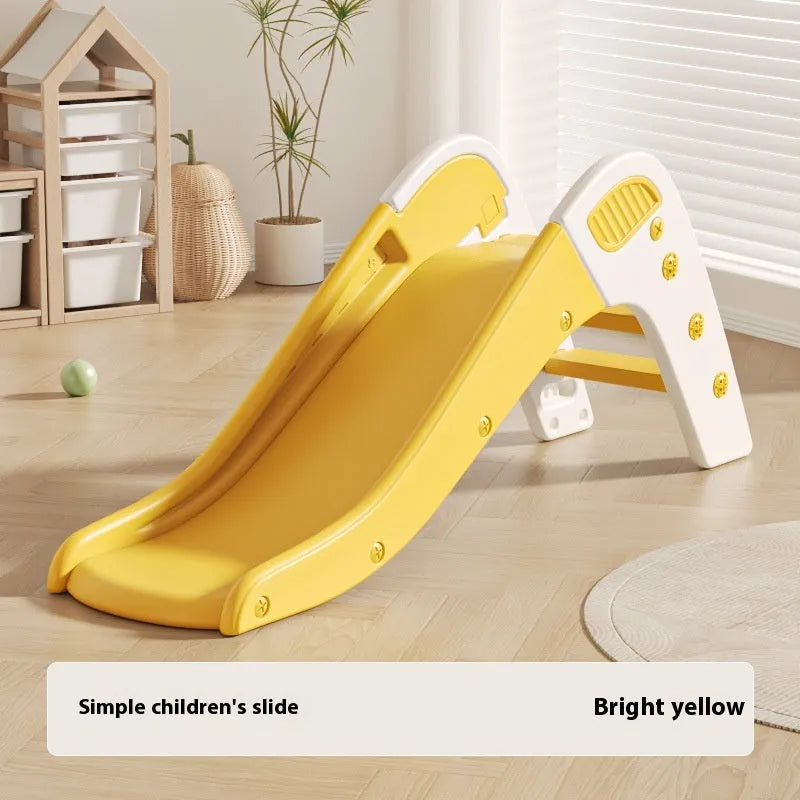 Small plastic baby slide for indoor use, suitable for children under three years old.