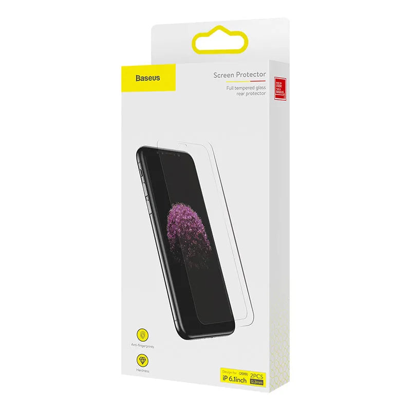 0.3mm tempered glass film for iPhone X XS 11 Pro 5.8in, transparent, two-pack with applicator