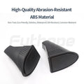Two black ABS plastic storage boxes designed for Tesla Model Y front door pockets