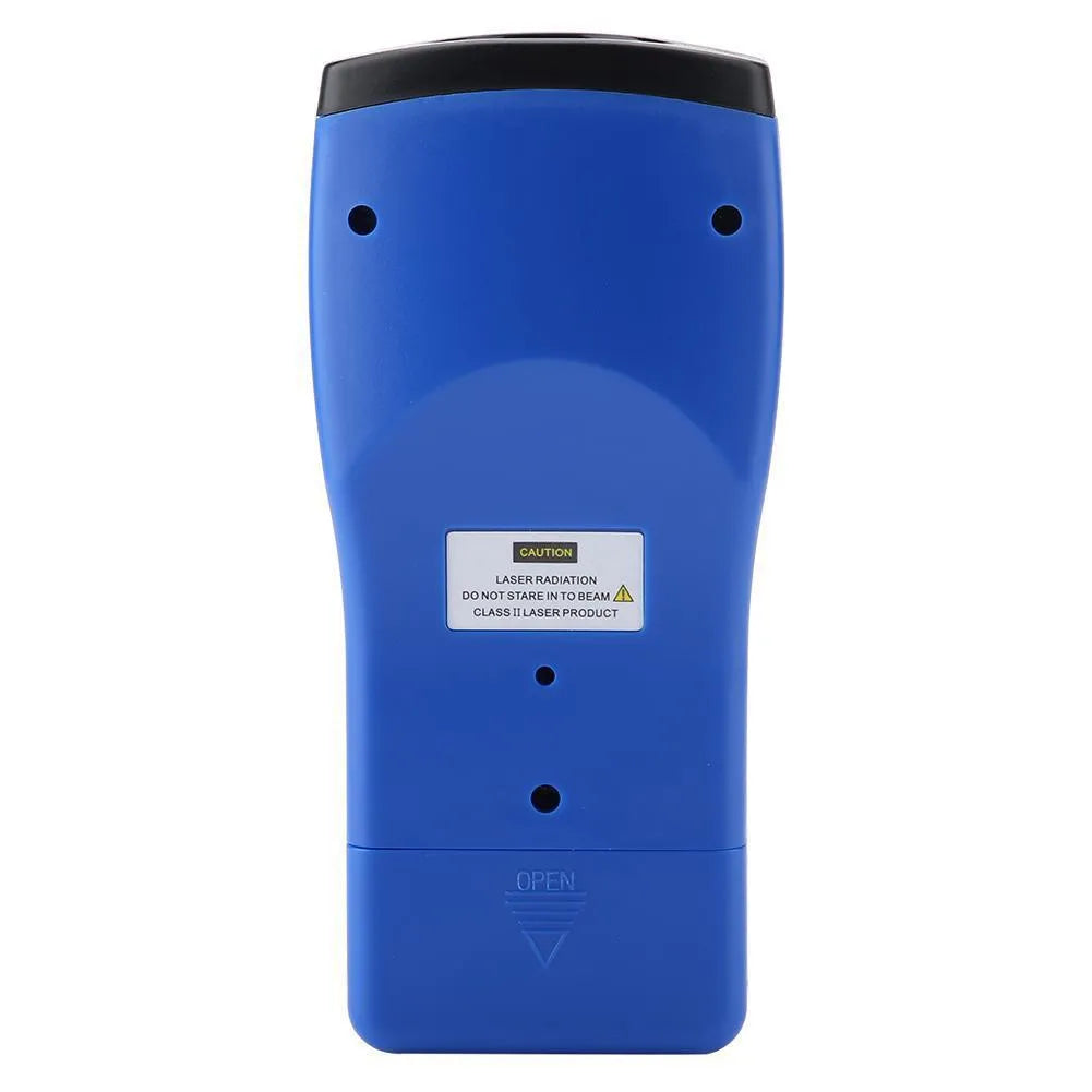 Cp-3008 ultrasonic range finder handheld ABS plastic black distance measuring tool front view