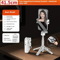 P15 Handheld Stabilizer selfie stick in black or white with Bluetooth remote, phone bracket, and optional H1 or H2 light