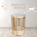 Solid wood cat climbing frame and pet bed, 40x60cm, with bite-resistant column and simple style