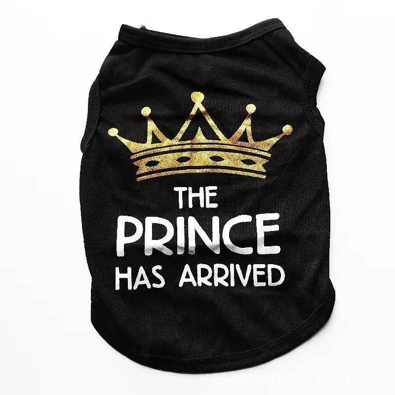Cotton puppy vest for spring and summer wear in various colours and sizes