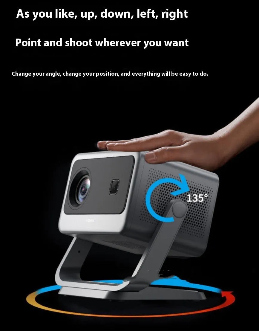 1080p PTZ projector with autofocus and HDMI input for home bedroom theatre use