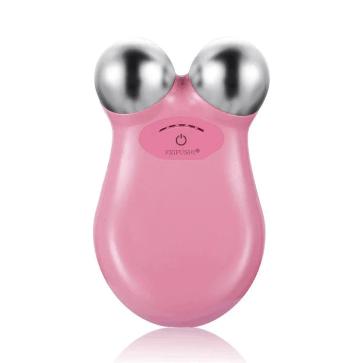 Pink HS-858 micro current facial lifting device for skin firming and rejuvenation treatments