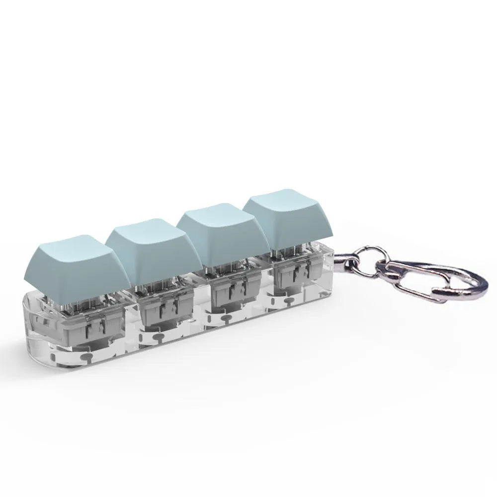 4-key mechanical keyboard switch tester with ABS plastic construction measuring 22x27x85mm