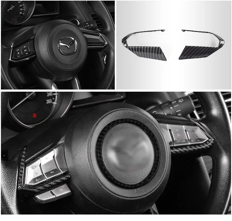 ABS material steering wheel frame set for car interior decoration with adhesive installation