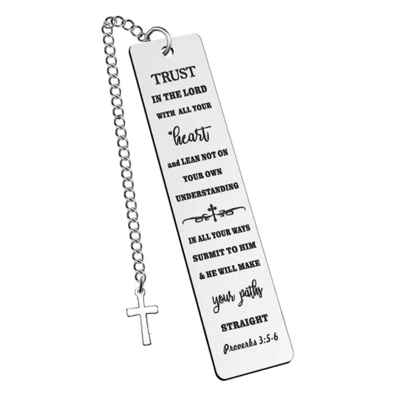 Stainless steel European style metal bookmark shown in CFS5170 steel colour.