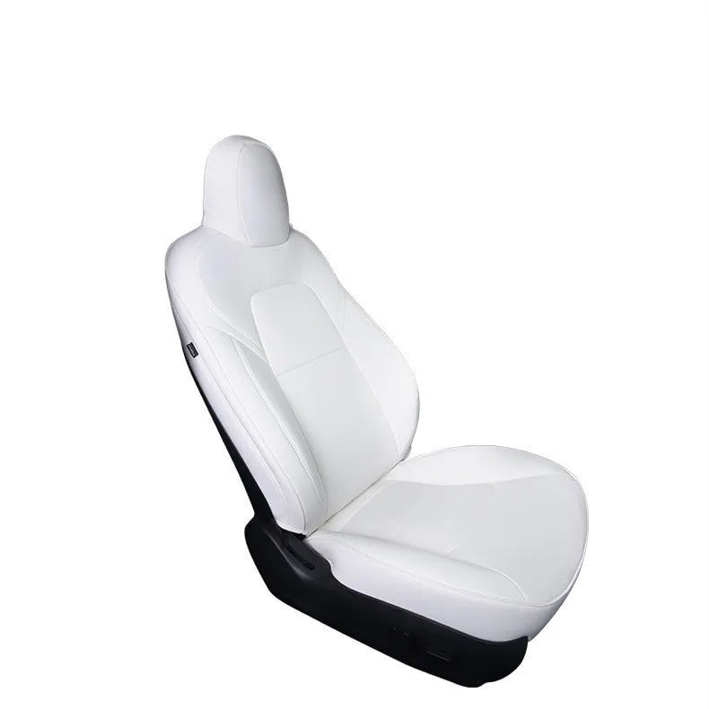Tesla Model 3 and Model Y car seat covers in PVC material with binding style construction