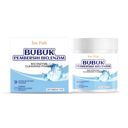 Container of bio enzyme cleansing powder laundry detergent, 260g capacity