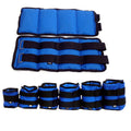 Pair of Oxford cloth legging sandbags for running and track and field weight training.