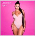 Women's solid colour backless one-piece swimsuit with string ties, shown in multiple colours.