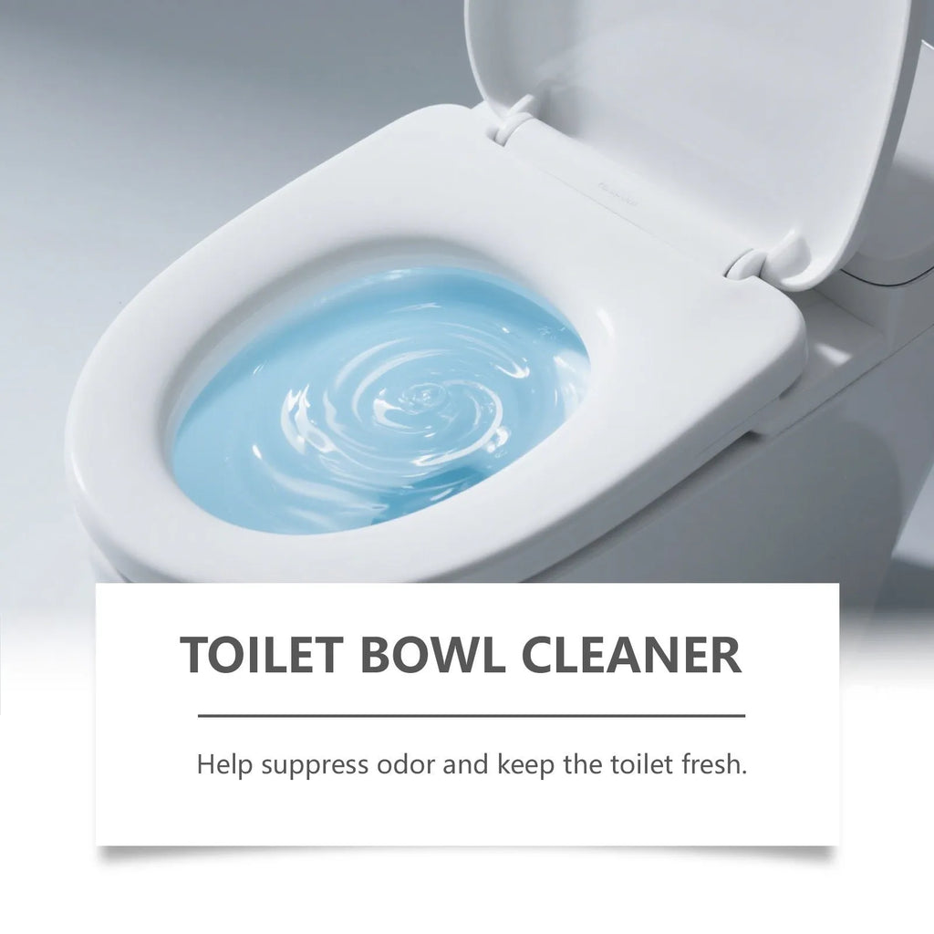 A 120g box of toilet cleaning powder containing four individual 30g sachets for removing stains and odour.
