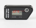 Black waterproof LCD single timing maintenance reminder timer for vehicles and machinery.