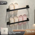 Wall-mounted bathroom slipper rack with seating function in Nordic style design