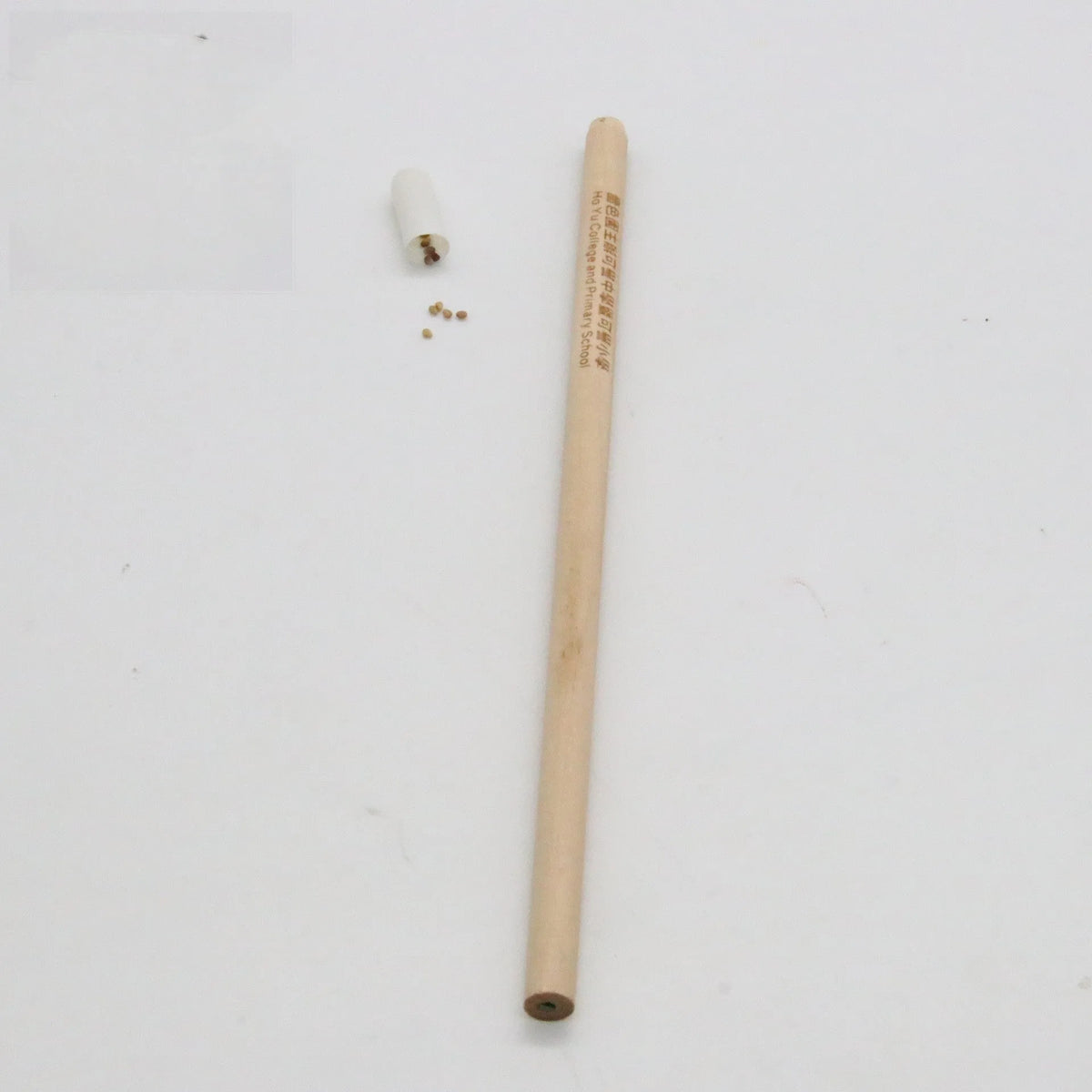 Seed pencil HB refill with biodegradable capsule containing plant seeds in multiple colour options