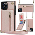 Crossbody TPU leather phone case with lanyard for iPhone 15 series, available in multiple colours