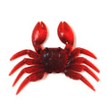 8cm PVC soft crab fishing lure in brown and red colour variations