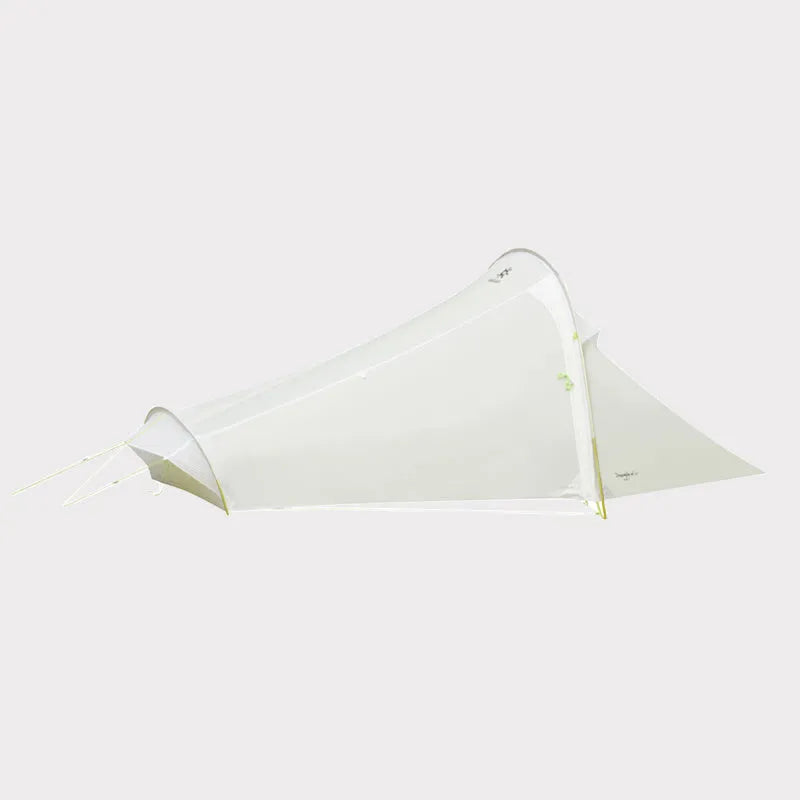 White ultralight two-person hiking tent, double-layer, 230cm x 128cm x 86cm, 700g single or 940g double